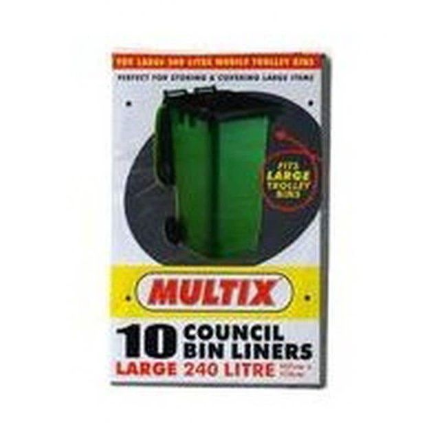 Multix Garbage Bag Council Bin Liner 10 Pack 240L
