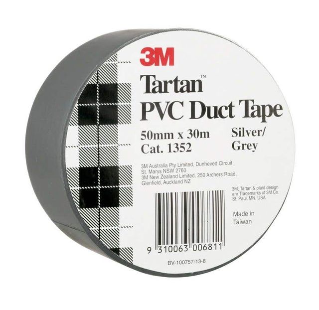 Tartan 50mm x 30m PVC Duct Tape Silver
