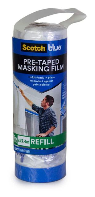 Scotch Blue Pre-Taped Masking Film Refill 1.2 x 27.4m