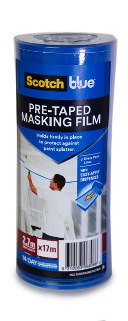 Scotch Pretaped Masking Film 2.7m x 17m