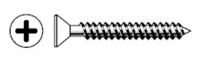 Zenith Timber Philips Longthreads Countersunk Head Screws 8G x 30mm - 30 Pack