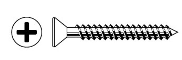 Zenith Timber Philips Countersunk Head Screws 8G x 40mm – Florentine Bronze - 20 Pack