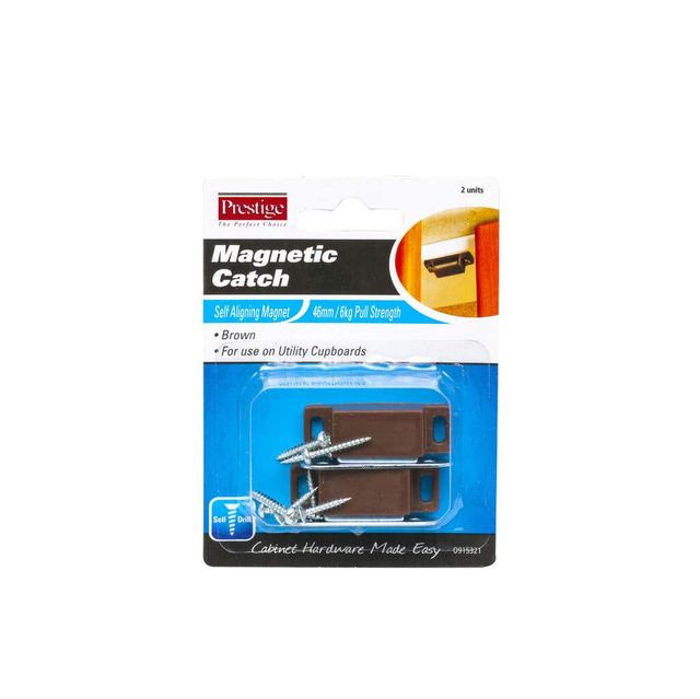 Prestige Magnetic Catch Heavy Duty Brown 6kg - 2 Pack