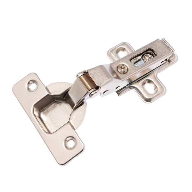 Prestige Cabinet Hinge Clip On Fitting Half Overlay Nickel Plated - 2 Pack