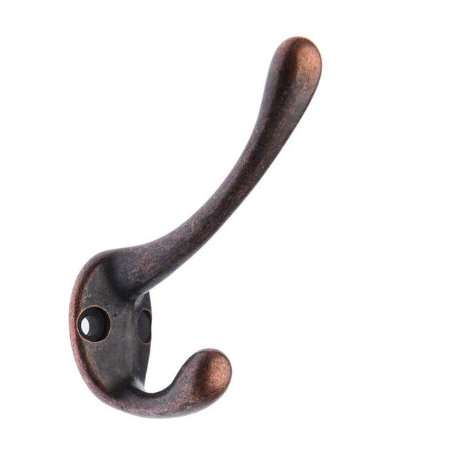 Zenith Narrow Style Hat & Coat Hook Florentine Bronze 75mm - 1 Pack