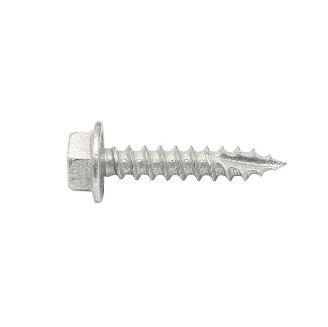 Zenith Timber Screws Hex Washer Head Galvanised 10G x 25mm - 500 Pack