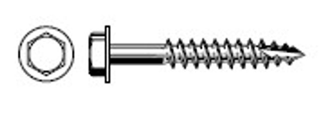 Zenith Hex Washer Head No Seal - Hex Drive - Class 3 Screw T17 10-12 x 30 - 500 Pack