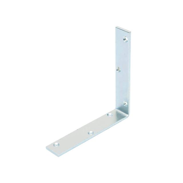 Zenith Heavy Duty Angle Bracket Zinc Plated 200mm