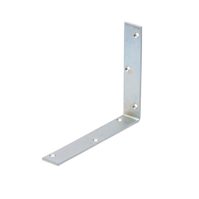 Zenith Heavy Duty Angle Bracket Zinc Plated 250 x 200 x 40mm - 1 Pack
