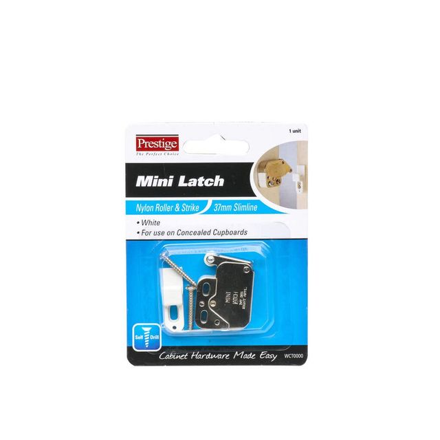 Prestige Cupboard Mini Latch White - 1 Pack
