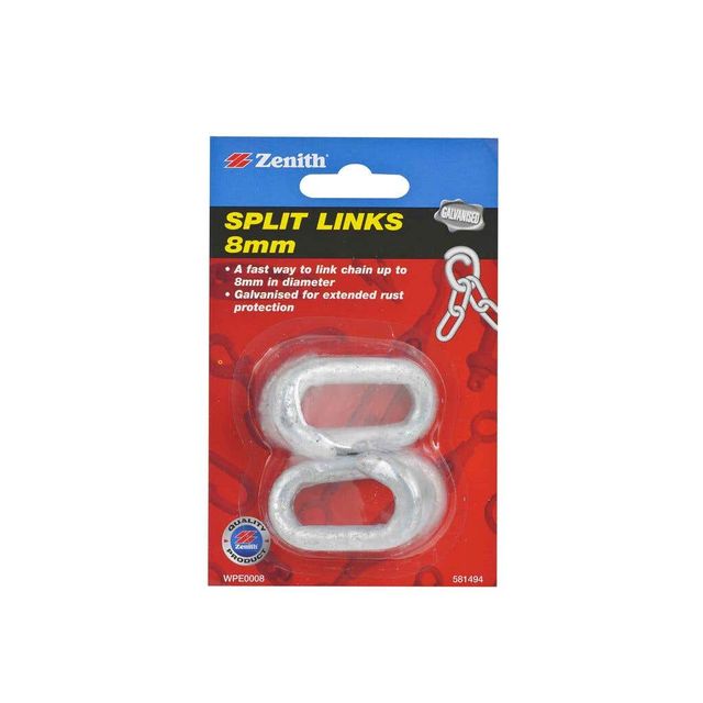 Zenith Split links Galvanised 8mm - 2 Pack