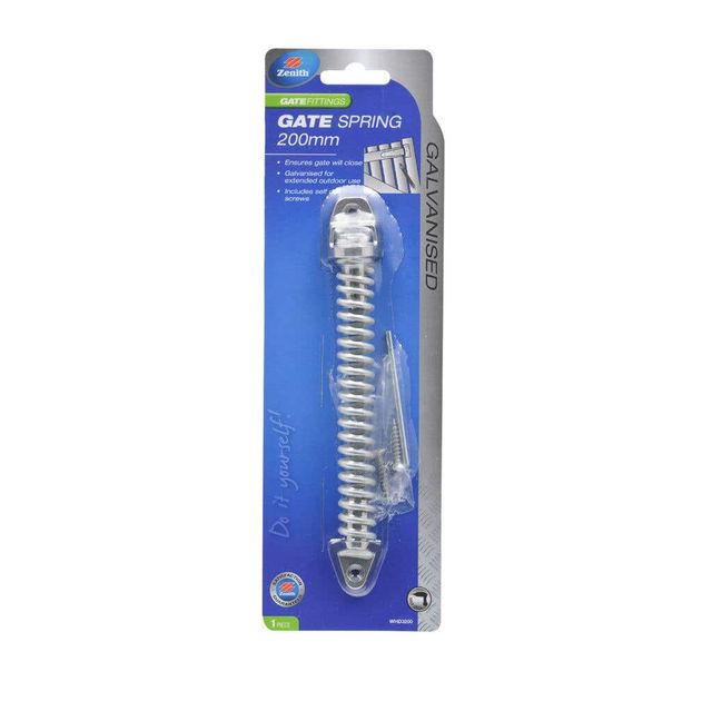 Zenith Gate Spring Galvanised 200mm - 1 Pack