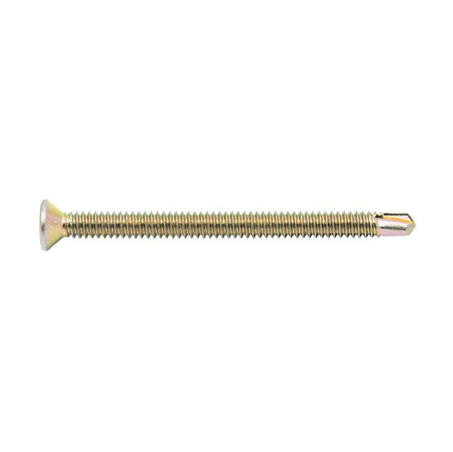 Zenith Metal Screws Countersunk Head Gold Passivated 10G x 65mm - 50 Pack