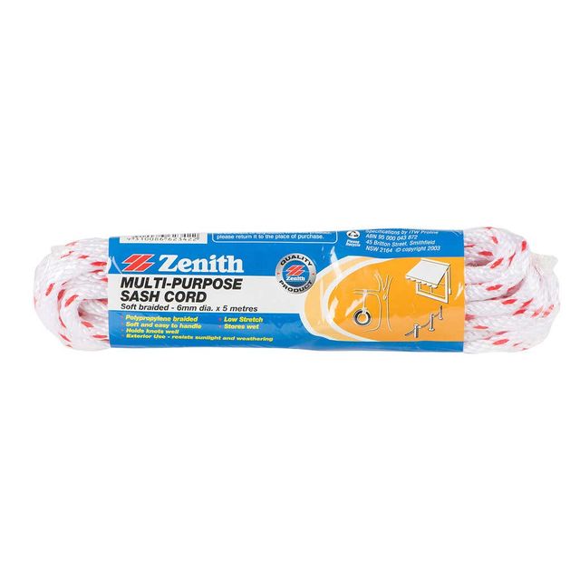 Zenith Sash Cord Multipurpose 6mm x 5m