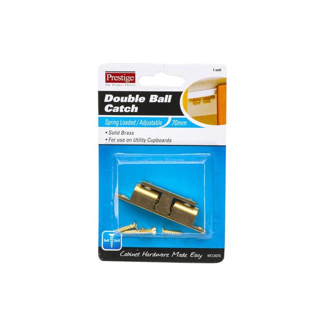 Prestige Double Ball Catch Brass 70mm