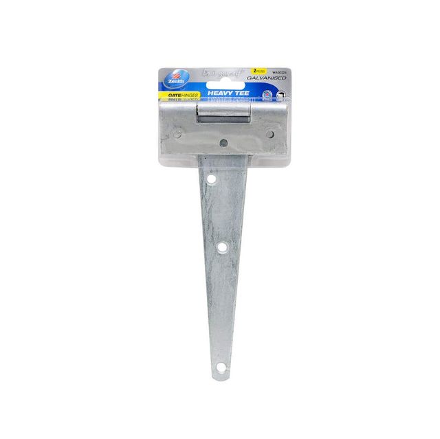 Zenith Scotch Tee Hinges Heavy Galvanised 225mm - 2 Pack