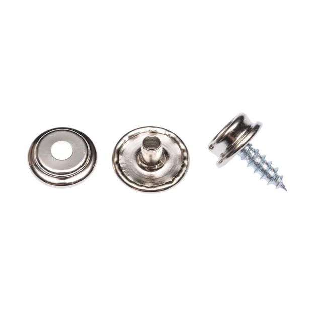 Zenith Fastener Snap Screw Nickel Plated - 8 Pack