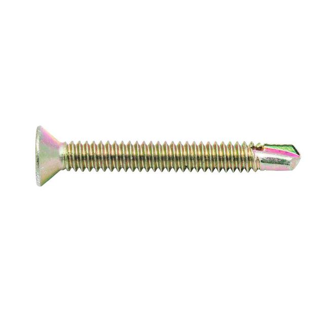 Zenith Metal Screws Countersunk Head Gold Passivated 10G x 40mm - 50 Pack