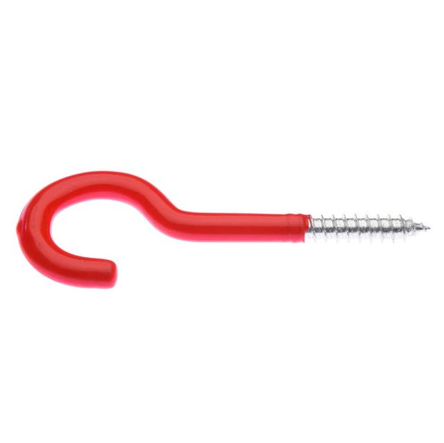 Zenith PVC Coated Storage Screw Hook - 2 Pack