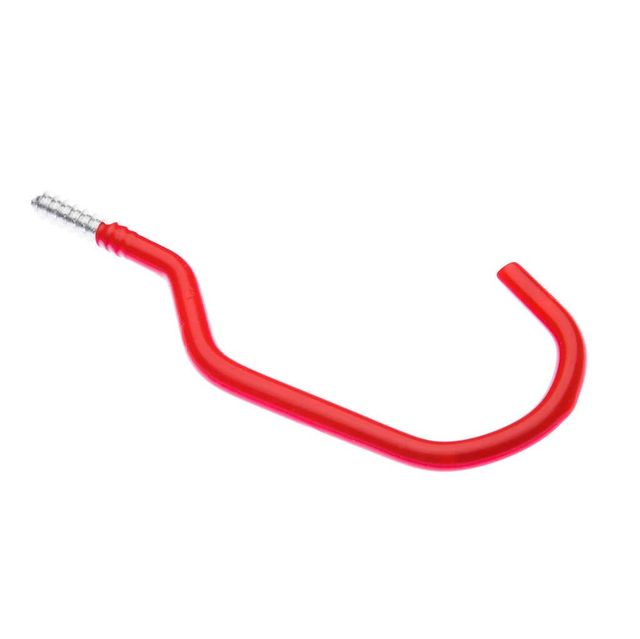 Zenith PVC Coated Bicycle Storage Screw Hook - 2 Pack
