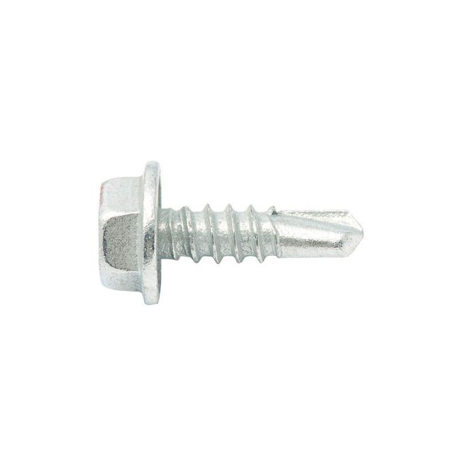 Zenith Metal Screws Hex Head Galvanised 10G x 16mm - 500 Pack
