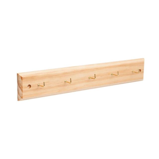 Zenith Pine 5 Hook Key Rack - 1 Pack