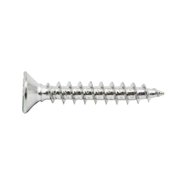 Zenith Hinge Screws Chrome Plated 7G x 25mm - 100 Pack