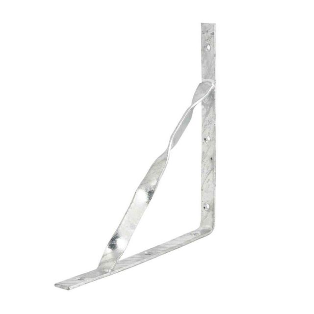Zenith Stayed Bracket Galvanised 300 x 300 x 25 x 5mm - 1 Pack