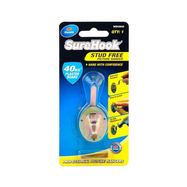Zenith SureHook Stud Free Picture Hanger - 1 Pack