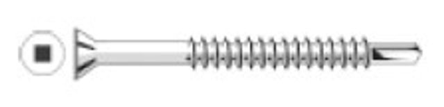 Zenith Self Drilling Decking Screws  Square Drive  304 Stainless Steel 12X50 - 500 Box