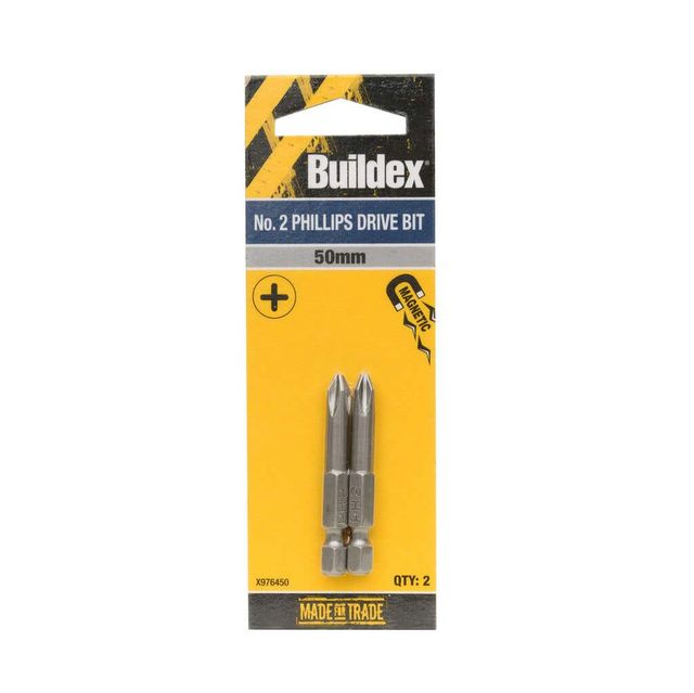 Buildex® Bit Phillips No. 2 50mm - 2 Pack