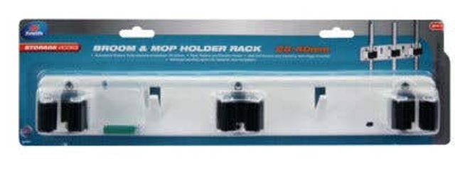Zenith Broom & Mop Holder Rack - 1 Pack