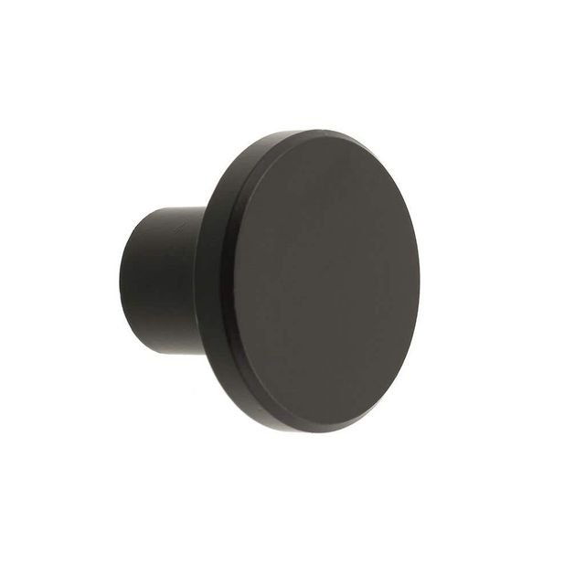 Prestige Round Post Knob Matte Black 30mm - 1 Pack