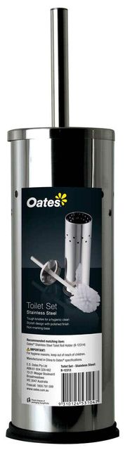 Oates Toilet Set Stainless Steel