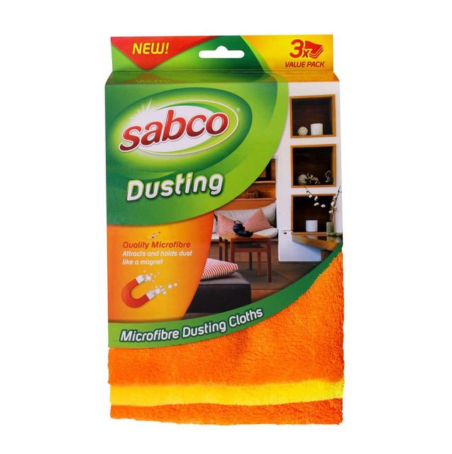 Sabco Microfibre Dusting Cloth - 3 Pack