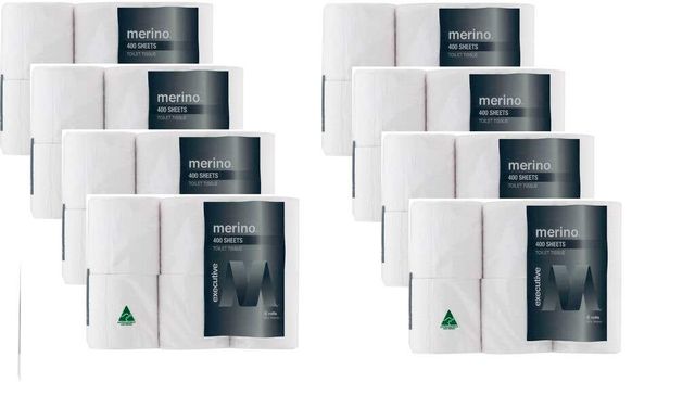 Merino Executive Double Roll Toilet Tissue - 48 Pack
