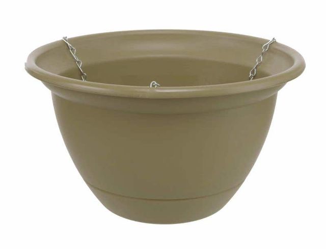 Tuscan Hanging Basket Olive 250mm