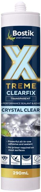Bostik Xtreme Clearfix Sealant Crystal Clear 290ml