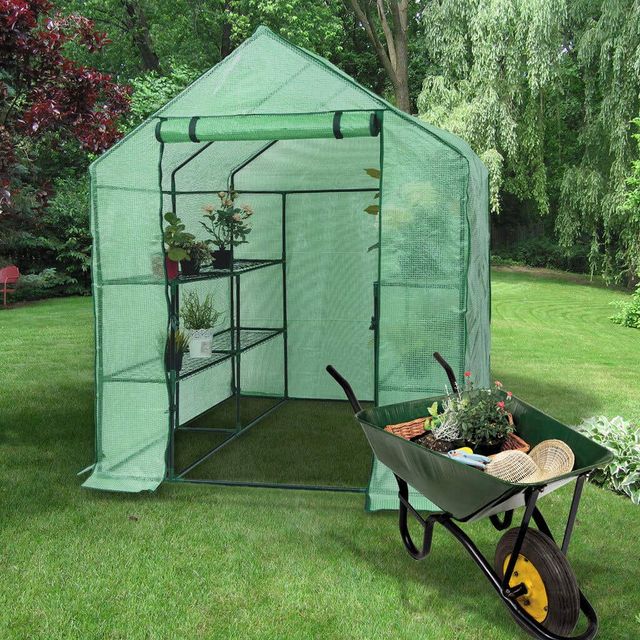 Gardman Grow It 2-Tier Walk In Greenhouse