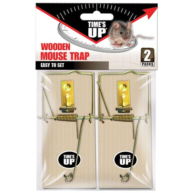 Times Up Wooden Mouse Trap - Two Pack