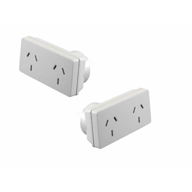 Lh&rh 10a Double Adaptor White