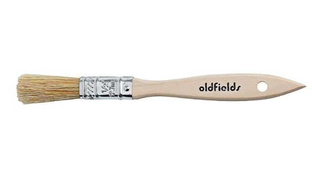 Oldfields Disposable Paint Brush White Bristles 12mm