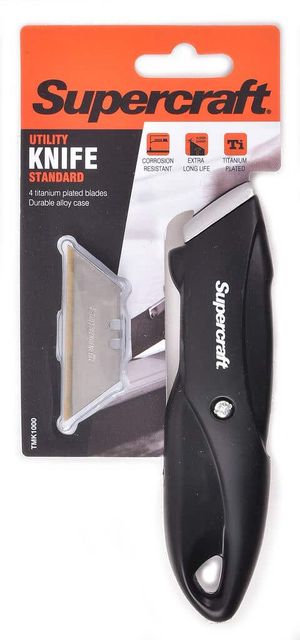 Supercraft Utility Knife Standard with 4 Blades