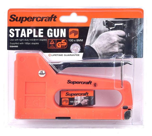 Supercraft Staple Gun Light Duty 100mm x 8mm