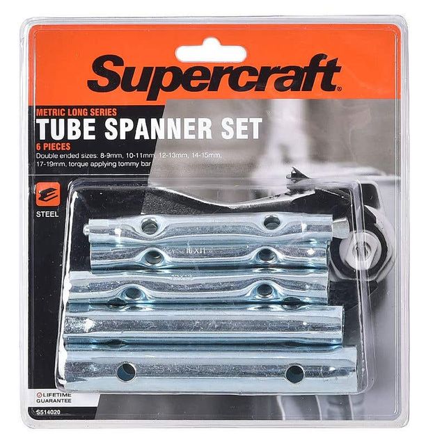 Supercraft Tube Spanner Set - 6 Pieces