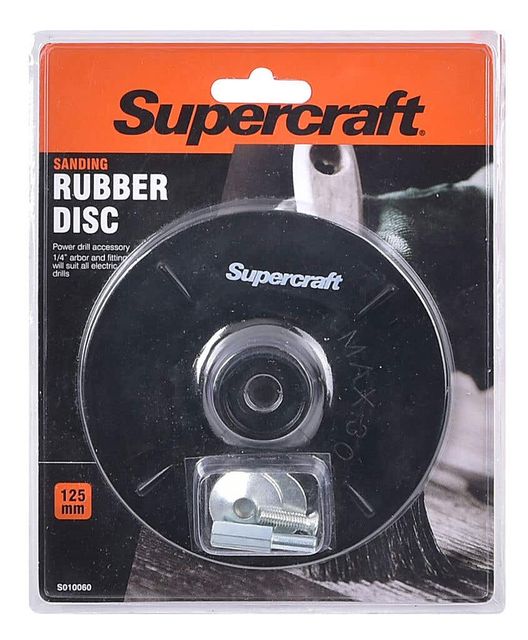 Supercraft Rubber Disc Backing 125mm x 6mm