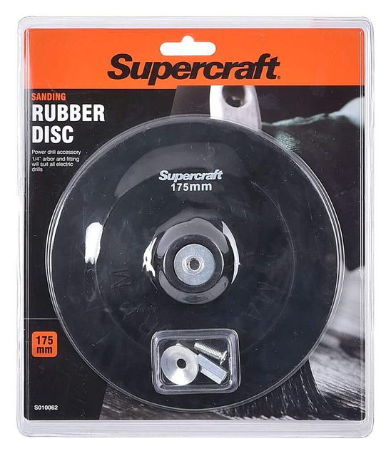 Supercraft Rubber Disc Backing 175mm x 6mm