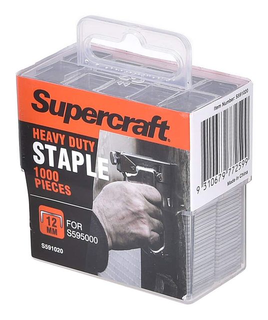 Supercraft Staples Heavy Duty 1000 Pieces 12mm