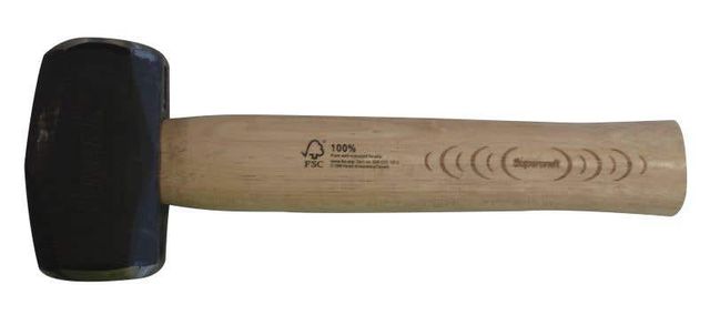 Supercraft 1.35kg Club Hammer Hickory Handle