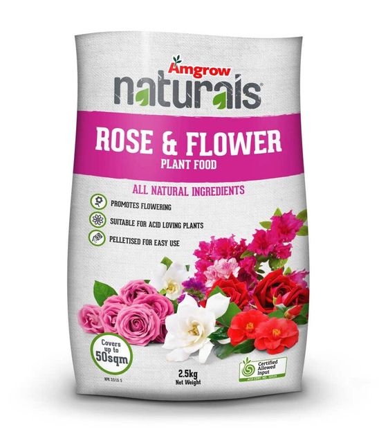 Amgrow Naturals Fertiliser Rose & Flower 2.5kg